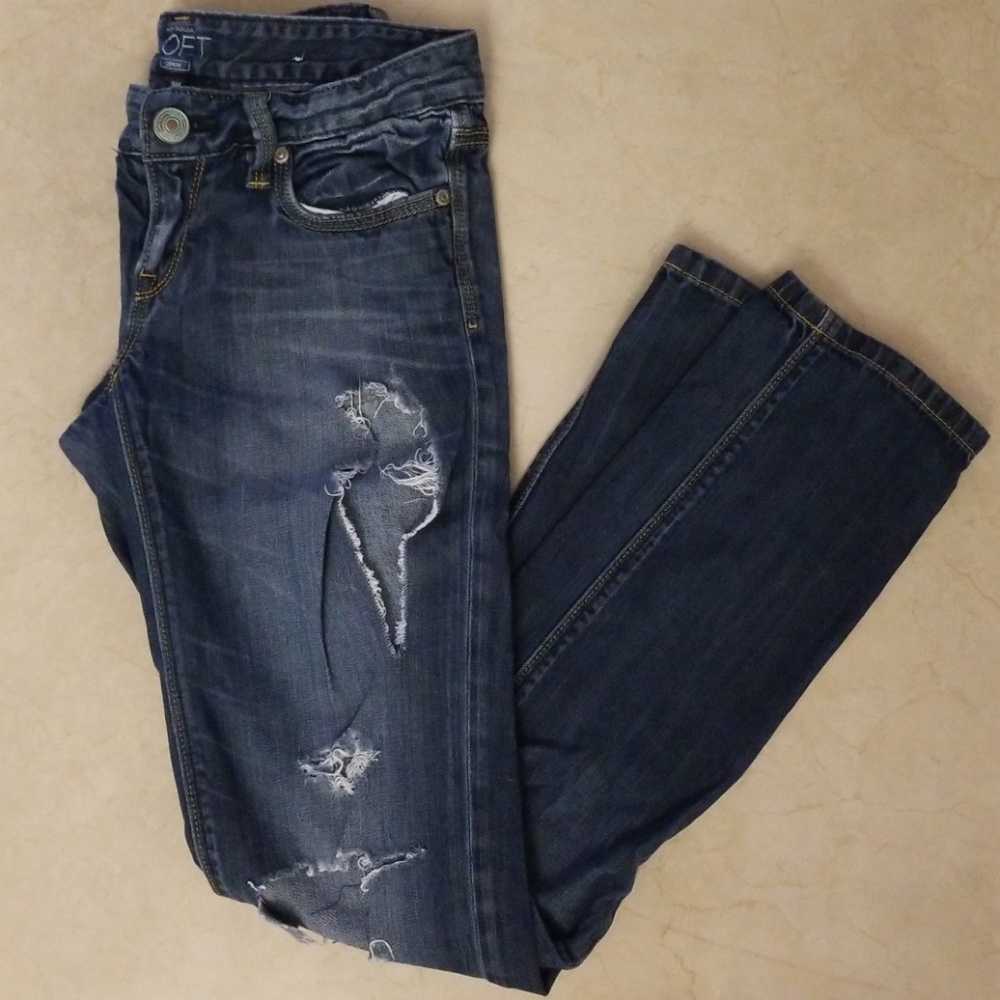 LOFT Distressed/ripped jeans